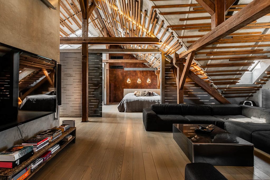 Ruhige 3 Zimmer-Wohnung im Leipziger Musikviertel 2 Architektur - Immobilie - Wohn und Schlafzimmer