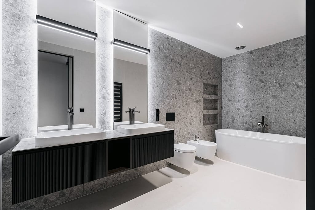 Wohnung mit Privatgarten in Bestlage von Berlin-Wilmersdorf 4 Architektur - Immobilie - Badezimmer 11