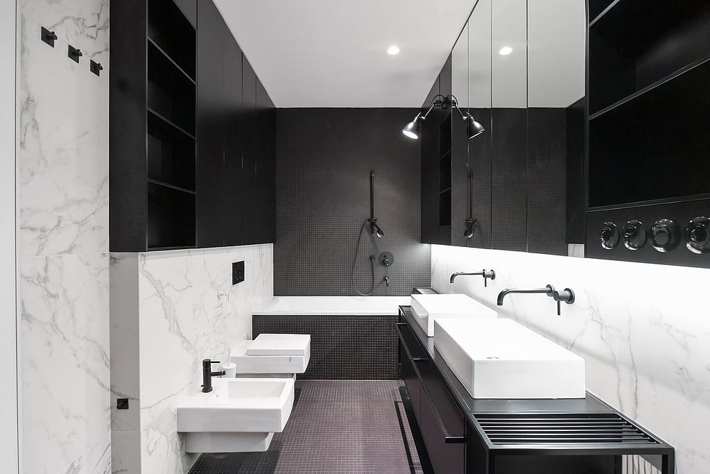 Moderne Maisonettewohnung im Loftstil in Leipzig-Südvorstadt 10 Architektur - Immobilie - Badezimmer 4