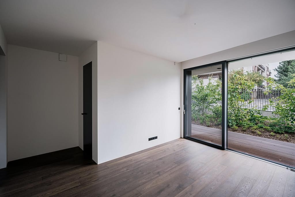 Wohnung mit Privatgarten in Bestlage von Berlin-Wilmersdorf 9 Architektur - Immobilie - Blick auf die Terrasse