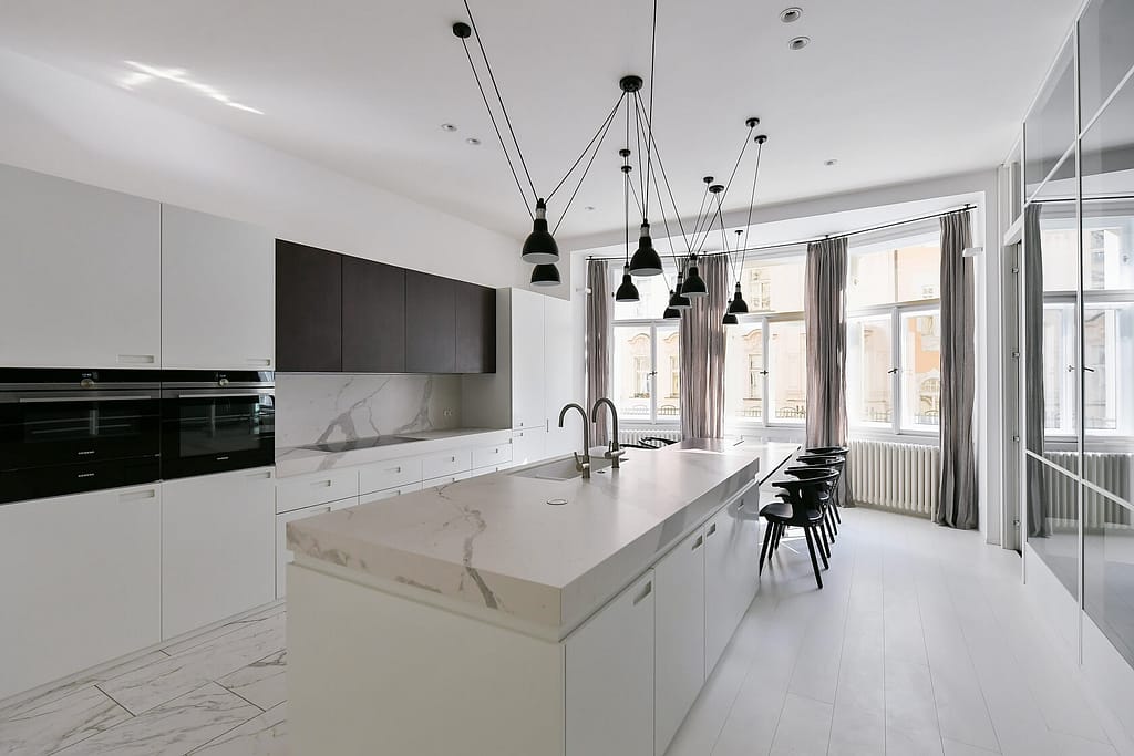 Moderne Maisonettewohnung im Loftstil in Leipzig-Südvorstadt 7 Architektur - Immobilie - Kueche 4