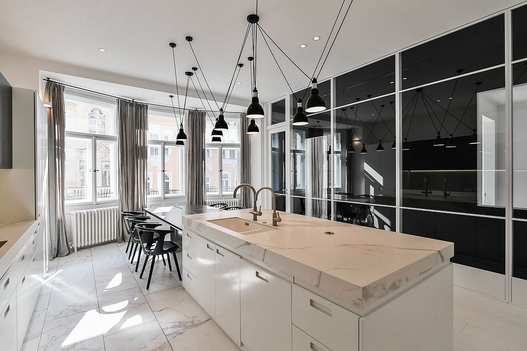 Moderne Maisonettewohnung im Loftstil in Leipzig-Südvorstadt 8 Architektur - Immobilie - Kuechenbereich