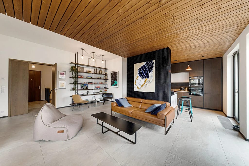 Stilvolle Maisonette-Wohnung mit luxuriöser Ausstattung neben dem Berliner Tiergarten 7 Architektur - Immobilie - Wohnbereich 1