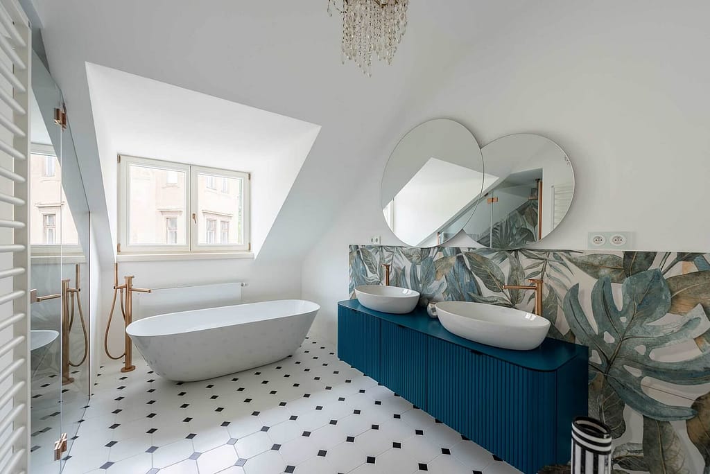 Exklusive und großzügige Maisonette-Wohnung in der Leipziger Südvorstadt 12 Architektur - Immobilie - Badezimmer 7