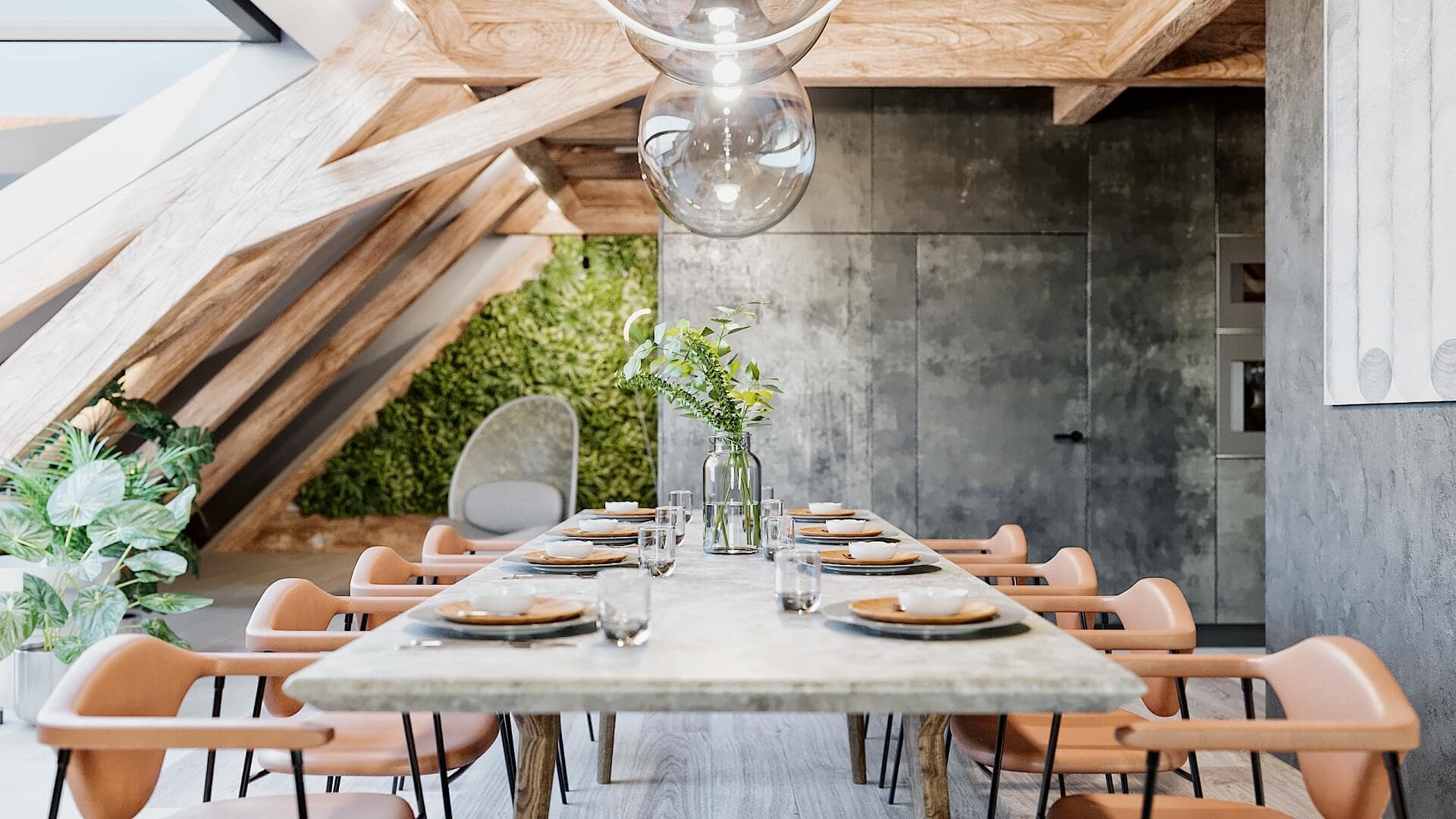 Elegante Wohnung in exklusivem Wohngebäude in Prenzlauer Berg in Berlin 4 Architektur - Immobilie - Essbereich