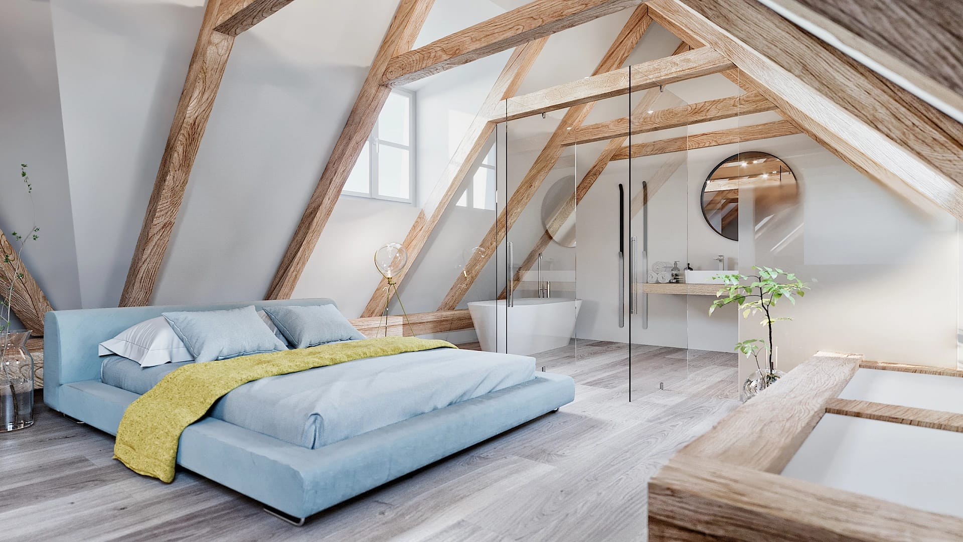 Elegante Wohnung in exklusivem Wohngebäude in Prenzlauer Berg in Berlin 6 Architektur - Immobilie - Schlafzimmer