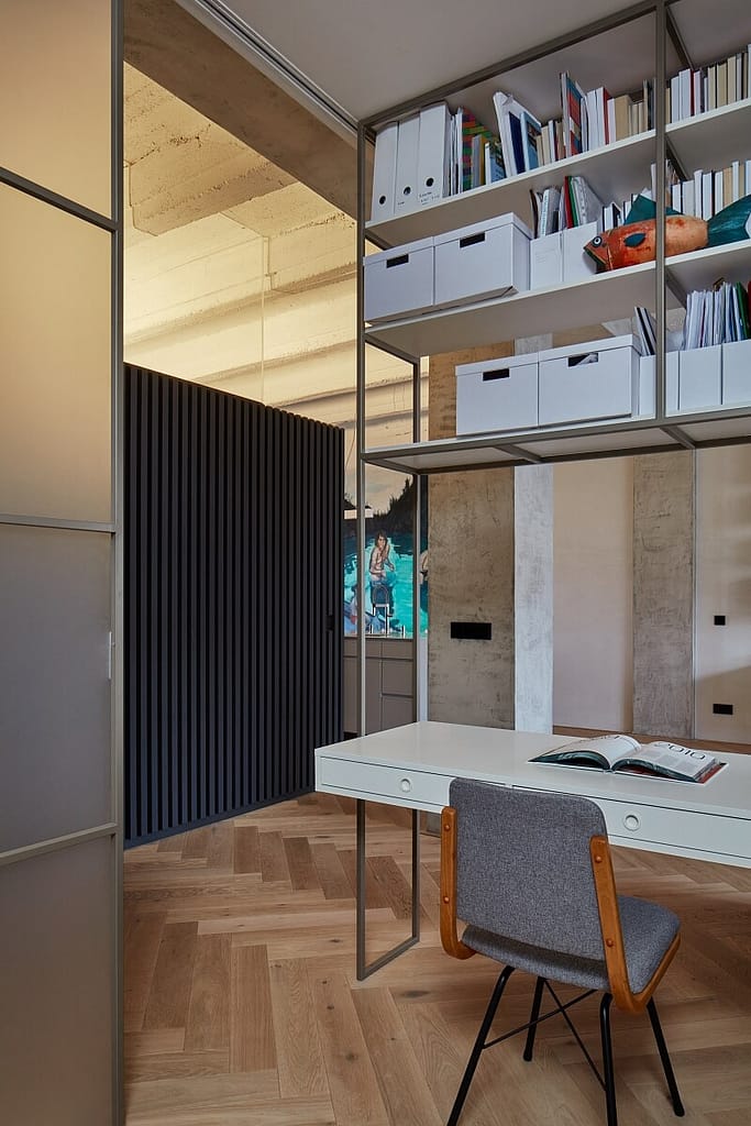 4-Zimmer-Design-Wohnung im Leipziger Waldstraßenviertel 9 Architektur - Immobilie - Schreibtisch